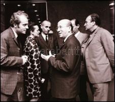 cca 1968 Kolozsvári színház felirattal négy negatívtartó tasakban 108 db vintage NEGATÍV, Kotnyek An...