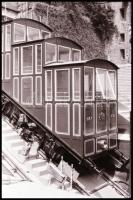 1986 Budapest, a budai sikló építése és működése a környezettel együtt, 85 db vintage NEGATÍV, 24x36...