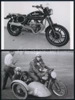 Motorkerékpárok, különböző időpontokban és eltérő helyszíneken készült 13 db felvétel, ebből 11 db p...