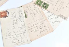 cca 1880-1940 Sághy Ilona költő, írónő levelezése. Neki írt szerelmes és irodalmi témájú levelek, va...