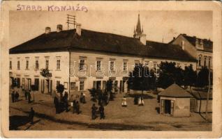 1925 Magyarkanizsa, Ókanizsa, Stara Kanjiza; Vel. Gostiona / Nagyvendéglő, üzletek. Atelier Kriser / restaurant, shops (Rb)