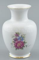 Hollóházi porcelán váza, matricás, jelzett, hibátlan, m: 15 cm
