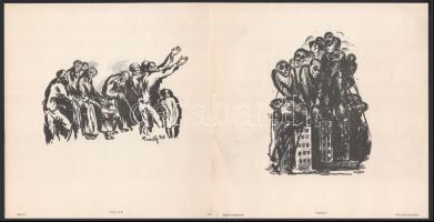 Pérely Imre (1898-1944): Fény és árnyék. Bp., én., Népszava,(Világosság-ny.), 10 (litográfiák, jelze...