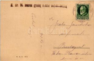 1918 Rosenheim, general view, bridge + "M. kir. 16. honvéd gyalog dandár parancsnokság"