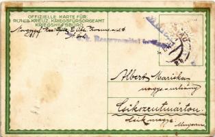 1918 Offizielle Kriegsfürsorge. Offizielle Karte für Rotes Kreuz, Kriegsfürsorgeamt Kriegshilfsbüro ...