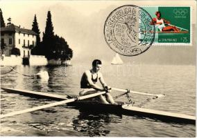Giochi XVII Olimpiade Roma 1960 / 1960 Summer Olympics, Games of the XVII Olympiad in Rome, rowing, single scull + 1960 Repubblica di San Marino So. Stpl.