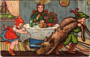1938 Children art postcard. Amag 0413. s: Margret Boriss (EB)
