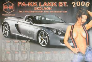 2006 Pakk Lakk kft szexi nős falinaptár plakát 60x40 cm