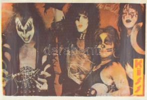cca 1980 Kiss együttes poszter 49x35 cm