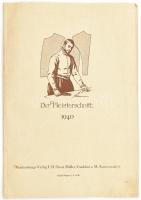 1940 Die Meisterschnitt. Divatújság. Nagy méretű képekkel. 43 cm
