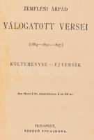 Zempléni Árpád válogatott versei. (1884-1892-1897.) Költemények - uj versek. Bp.,1893., Franke Pál. ...