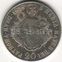 1838B. 20Kr ezüst  T:3/4