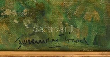 Ferenczy József (1866-1925): Körtánc matyó népviseletben (Mezőkövesd környéke). Olaj, vászon. Jelzet...