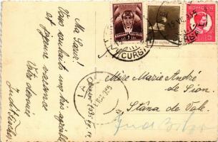 1935 Brassó, Kronstadt, Brasov; légi felvétel / aerial view. photo