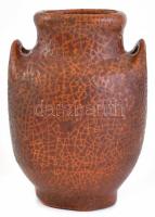 Pesthidegkúti váza a Hortensia sorozatból. Színes mázakkal festett kerámia, hibátlan. m:20cm