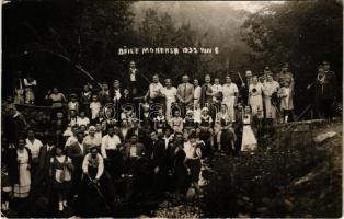 1933 Menyházafürdő, Monyásza, Baile Moneasa; kirándulók csoportképe / group photo