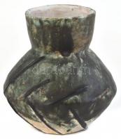 Ádány A. jelzéssel, kerámia váza. Hibátlan, m: 17 cm