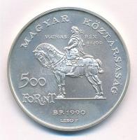 1990. 500Ft Ag "Mátyás király / Beatrix" kapszulában T:BU Adamo EM113