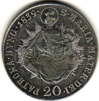 1839B. 20Kr ezüst  T:3/4