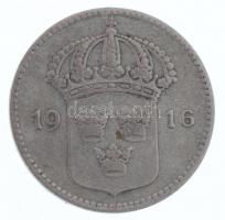 Svédország 1916. 10ö Ag T:2- 
Sweden 1916. 10 Öre Ag C:VF 
Krause KM#780