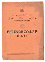 1942 Hős utcai szükséglakástelep lakójának munkaszolgálat megváltási bélyegei