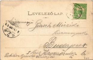 1909 Martalja, Motyók, Motycky (Besztercebánya, Banská Bystrica); Sturecz alatti híd. Kiadja Lechnit...