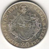 1839B. 20Kr ezüst  T:3/4