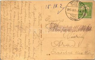 1915 Piski, Simeria; A 48-as csárda. Adler Arthur kiadása / inn (beer hall) of the 1848-1849 Hungari...