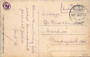 1917 Piski, Simeria; híd és csárda 1848-ból. Vasúti levelezőlapárusítás 457. / bridge and inn from t...