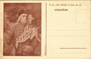 M. kir. Vak Bottyán 3. honvéd kp. zlj. / Hungarian military art postcard (fl)