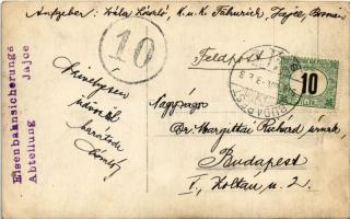 1914 "Dicső küzdelmünk emlékére!" Őrség egy része, háttérben a Jajce vára / WWI Austro-Hun...