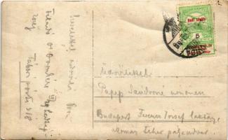 Az 1914-15-iki világháborúban a déli harctéren küzdő m. kir. budapesti 29/IV. népfelkelő hadtápzászl...