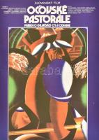 1973 Ocovské pastorále c. szlovák film plakátja, hajtva, 40,5x29 cm + "Populations abandonnées,...