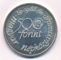 1988. 500Ft Ag "Világ vadvédelmi alap" kapszulában T:BU Adamo EM100