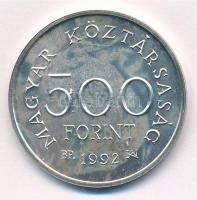 1992. 500Ft Ag "Károly Róbert" kapszulában T:BU 
Adamo EM123
