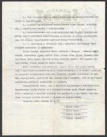 1945 Bp., A Nemzeti Sport Lapkiadó Részvénytársaság fejléces levélpapírjára írt, a Nemzeti Bizottság...