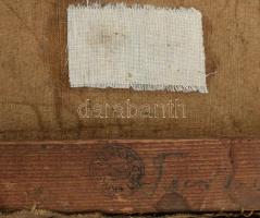 Rózsaffy Dezső (1877-1937): Szentendre, Fő tér, 1919 körül). Olaj, vászon, javított, jelezve balra l...