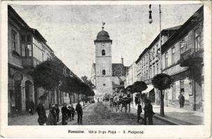 Rzeszów, Resche; Ulica 3-go Maja / street, shops (EK)