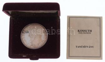 Lapis András (1942-) 1994. "Kossuth Lajos Centenáriumi Emlékérem" Ag emékérem dísztokban, ...