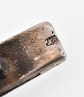 Ezüst (Ag) karkötő színes kövekkel, jelzett, h: 19,5 cm, bruttó: 17,9 g