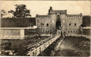1916 Eingang in die Citadelle in Iwangorod / WWI Austro-Hungarian K.u.K. military, entrance of the Ivangorod Fortress + K.u.K. Bahnhofkommando Iwangorod (EK)