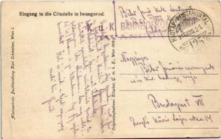 1916 Eingang in die Citadelle in Iwangorod / WWI Austro-Hungarian K.u.K. military, entrance of the I...