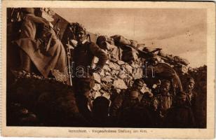 Isonzofront. Vorgeschobene Stellung am Krn / WWI Austro-Hungarian K.u.K. military, covered position (fl)