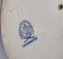 Herendi papagáj, kézzel festett porcelán, jelzett, hibátlan. m: 25 cm