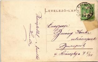 1910 Búrszentgyörgy, Bur-Sankt-Georg, Borsky Sväty Jur; utca, templom / street view, church (r)