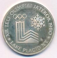 1980. 200Ft Ag "Téli olimpia - Lake Placid" T:1 (eredetileg PP) ujjlenyomatos Adamo EM59