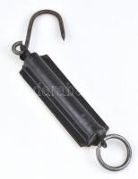 Antik rugós kézi mérleg réz előlappal 26 cm