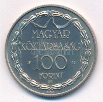 1990. 100Ft Cu-Ni "200 éves a hivatásos magyar nyelvű színjátszás" kapszulában T:1,1- 
Ad...