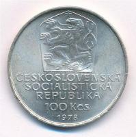 Csehszlovákia 1978. 100K Ag "VI.Károly halálának 600. évfordulója" T:1,1- 
Czechoslovakia...