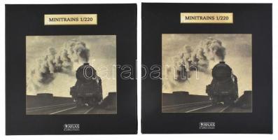 2 db Editions Atlas Minitrains 1/220, Orient Express vasútmodell, saját dobozában, jó állapotban